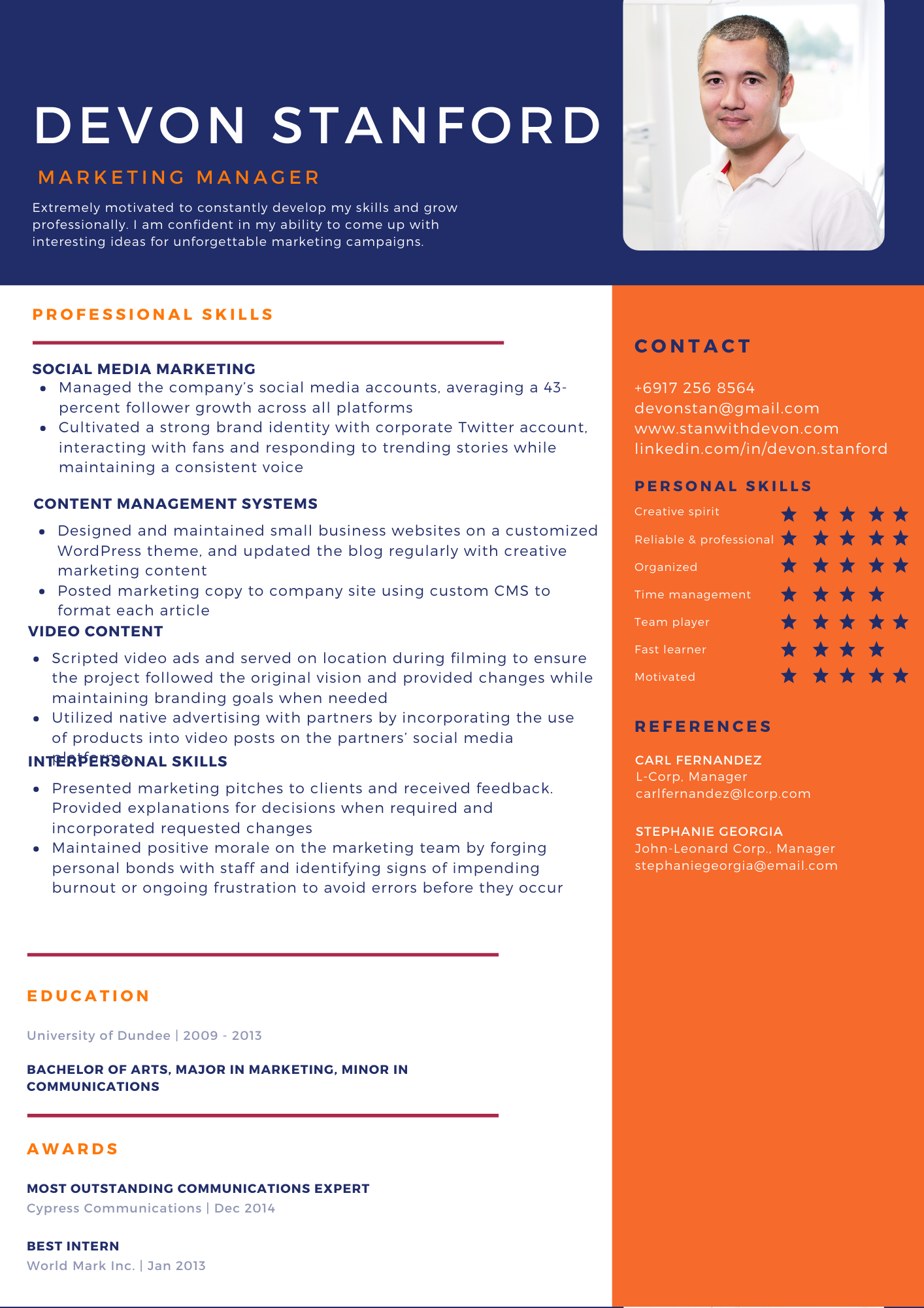 Functional Format of CV